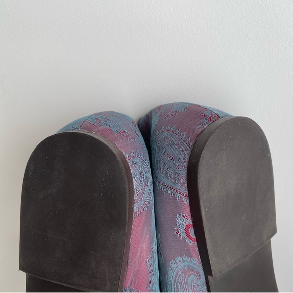 NEW Handmade NYC DESIGNERS Paisley Jacquard Silk Flat Loafers US 9.5 Fit 9 - Picture 11 of 12